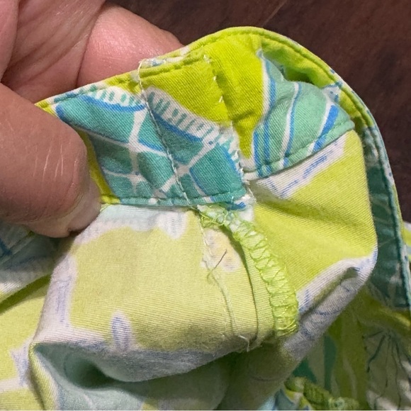 Lilly Pulitzer High Waist Cropped Pants whimsical ducks & umbrella prints size 8 - Picture 14 of 15